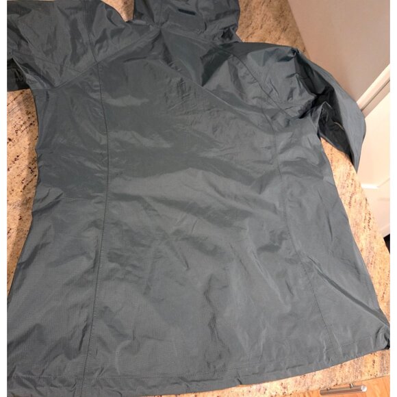EMS EASTERN MOUNTAIN SPORTS Packable Rain Jacket Women's M Green EUC Hooded - Picture 14 of 15